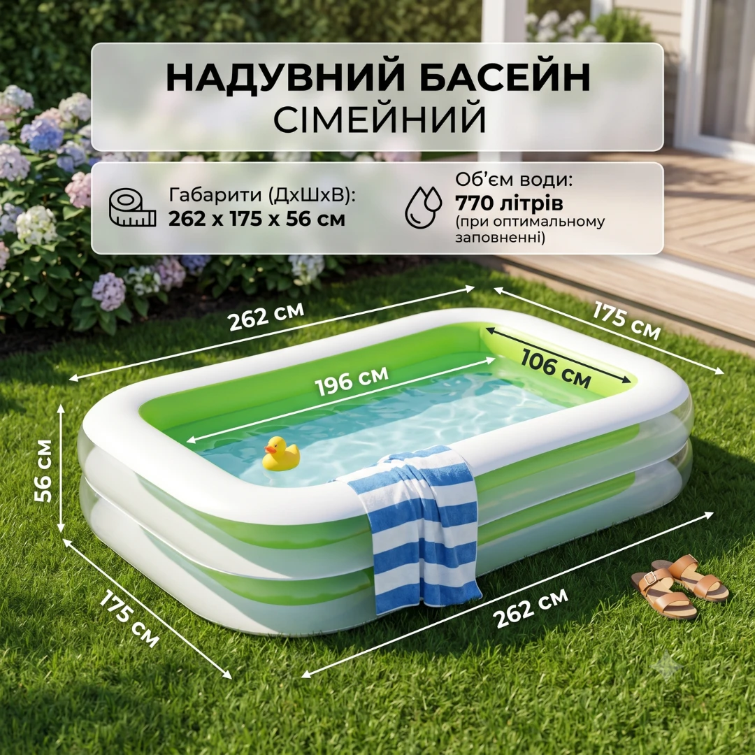 Характеристики надувного круга LAYCOL